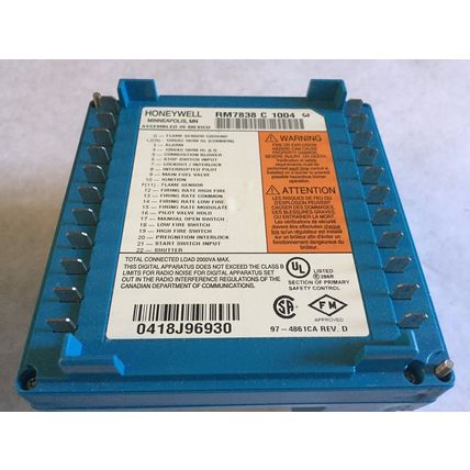 Honeywell RM7838C1004 HONEYWELL Burner Control RM7838 C 1004 ,EE,EA