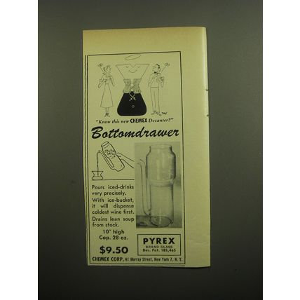 1960 Chemex Decanter Ad - Know this new Chemex decanter? Bottomdrawer