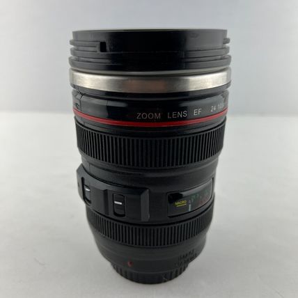 Photographer Camera Lens Coffee Travel Mug Stainless Steel Black
