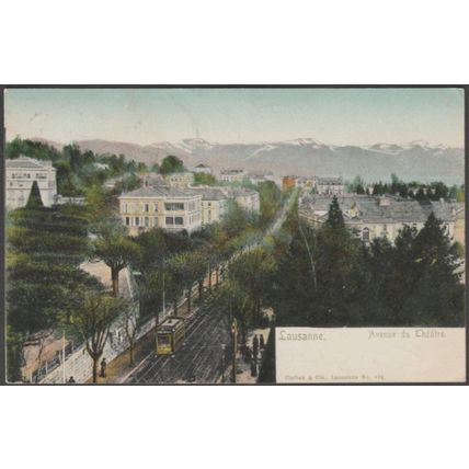 Avenue de Théâtre, Lausanne, 1904 - Corbaz & Cie CPA