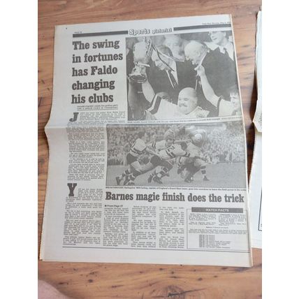 1992 Rugby League Challenge Cup Final & Ticket / newspaper – Castleford vs Wigan