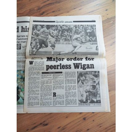 1992 Rugby League Challenge Cup Final & Ticket / newspaper – Castleford vs Wigan