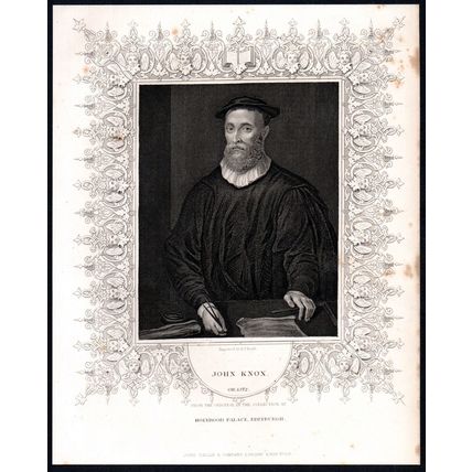 JOHN KNOX 1836 Henry Thomas Ryall ANTIQUE ETCHING