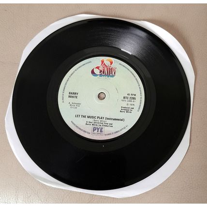 Barry White : Let The Music Play : 45 rpm single