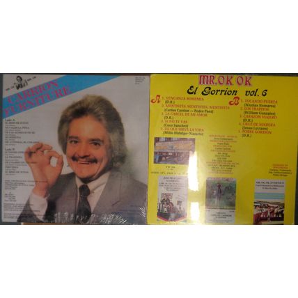 Mr. OK OK - 2 SEALED vinyl LPs lot : En Mexico & El Gorrion, Vol. 6.