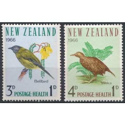 Health Stamps - New Zealand 1966 - NM H - SG 839/40 (B)