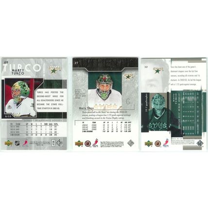 Marty Turco 5x card lot