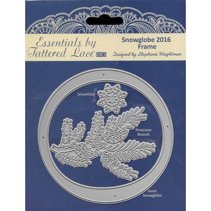 Tattered Lace. Snowglobe 2016 Frame Die Set. Die Cutting Cardmaking Crafts