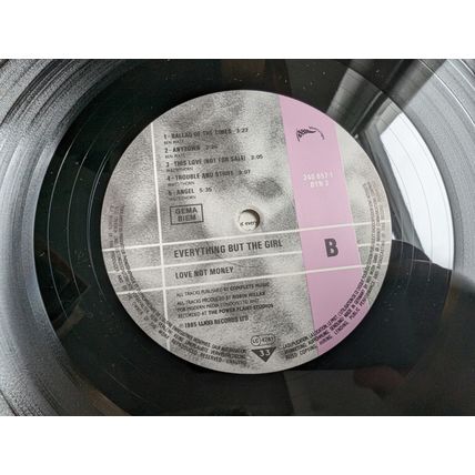 EVERYTHING BUT THE GIRL Love No Money LP UK vinyl record 1985 synth pop 1980s UK