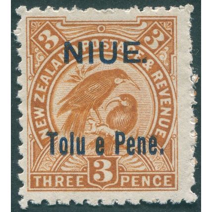 Niue 1903 3d yellow-brown SG13 MNH