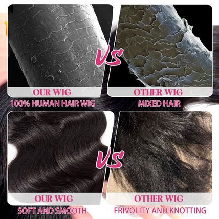 13X6 Body Wave Lace Front Wigs Human Hair Pre Plucked HD Transparent Lace Fronta