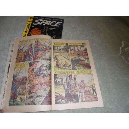 1959 WORLD AROUND US (Classics Illustrated) 5 (Space) & 9 (Army)! 1/2 GUIDE!!