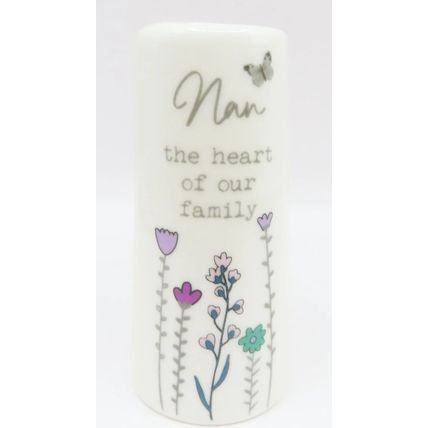 Nan Mini Vase Nan the Heart of our Family 8 CM Floral Decoration Gift Home Decor