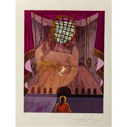 Salvador Dalí Three Plays by the Marquis de Sade 1969 Picture 11 Poster Canvas M