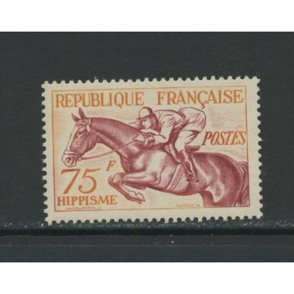 France 705, 1953 Equestrian, VF, MNH (FR338)