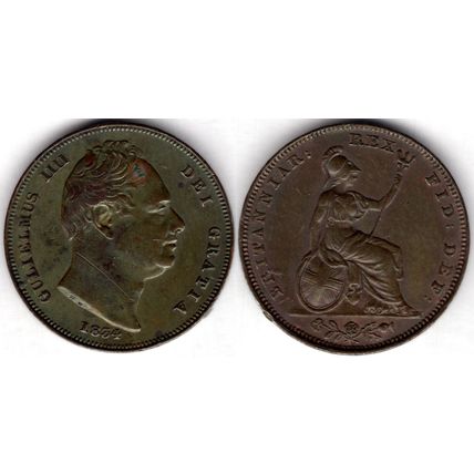 Great Britain. William IV. Farthing 1834. dy23490