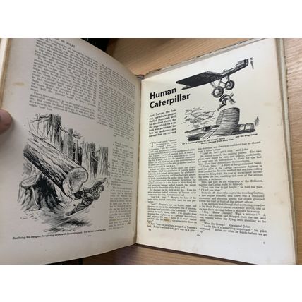 1937 "MODERN BOY'S BOOK OF TRUE ADVENTURE" ILLUSTRATED ANNUAL HARDBACK BOOK (P6)