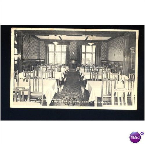 Sussex HASTINGS London Transport Convalescent Home Interior Postcard by Grange