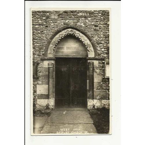 Sussex SHIPLEY Church West Door Postcard