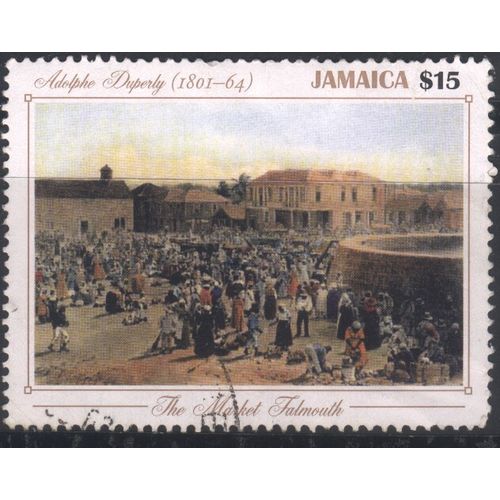 Jamaica 2001 - SG996 - $15 multi - "Falmouth Market" (lithograph) - used