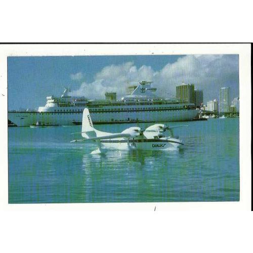 Aviation CHALK'S GRUMMAN TURBO MALLARD Postcard by Mary Jayne (MJ527)
