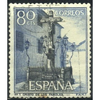 Spain 1964 - SG1604 - 80c black/blue - Christ Of The Lanterns, Cordoba - used