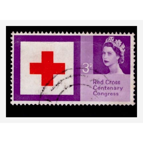 Great Britain 1963 - 3d Red Cross Centenary Congress Stamp SG642