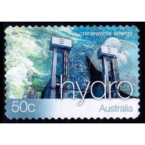 Australia 2004 Renewable Energy 50c Used P&S Stamp Hydro