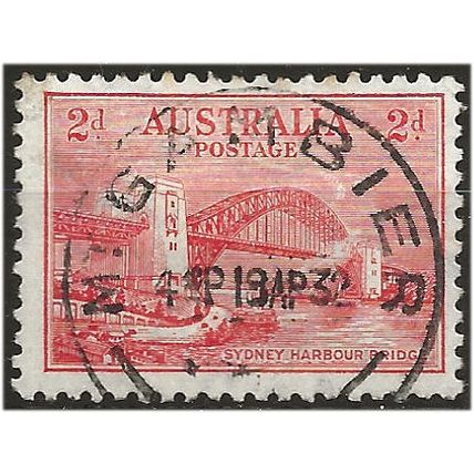 Australia 1932 SG141 2d Scarlet Sydney Harbour Bridge Fine Used .. ..