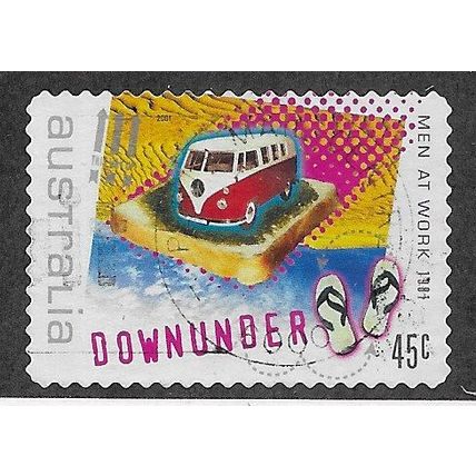 AUS 2001 45c (S/A) 'ROCK & POP - MEN AT WORK 'FINE USED (EBID68-203)