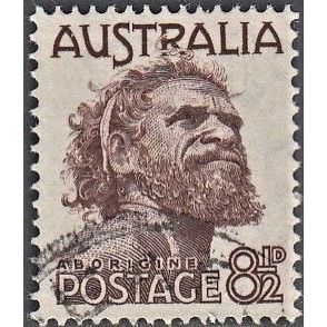 AUSTRALIA, 1950 8.5d Aborigine, SG 238 (Scott #226), used