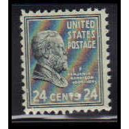 828 24c Benjamin Harrison Fine MNH O4195