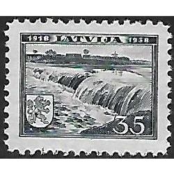 Mi 269: 35 s. black-blue 20th Anniv. of Independence, wmk. Wz 5 Z, p. 10:10½