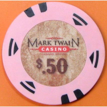 Mark Twain. 50¢ Casino Chip. Lagrange, MO. Z46.