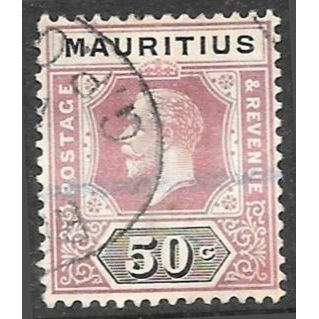 1921 -1932 King George V - New Watermark 50c Fine Used C2''''