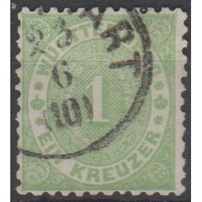 Mi: 43 used 1874 Wuerttemberg Cat € 50.00