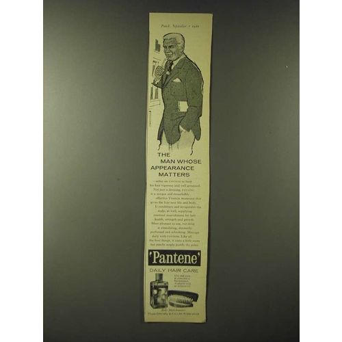 1960 Pantene Hair Care Ad - The man whose appearance matters