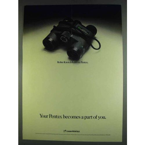1978 Asahi Pentax Binoculars Ad - Robin Knox-Johnston's