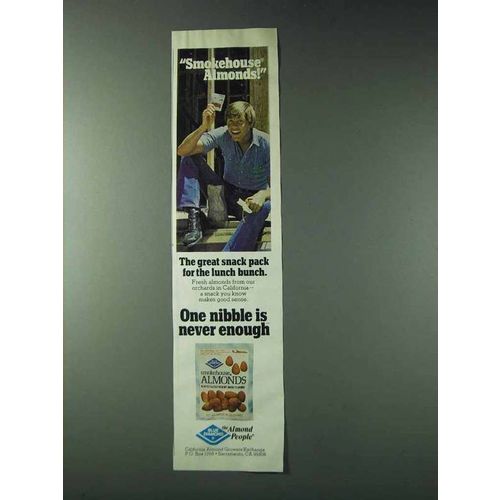 1978 Blue Diamond Smokehouse Almonds Ad - Lunch Bunch