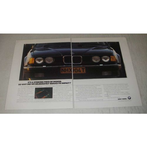 1989 BMW 7-Series Cars Ad - It's a striking piece of design