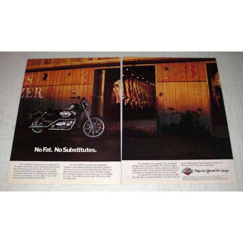 1989 Harley-Davidson Sportster 883 Motorcycle Ad