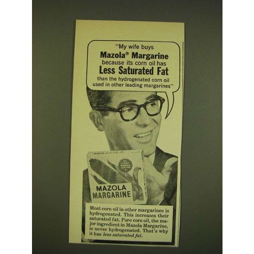 1962 Mazola Margarine Ad - My wife buys Mazola Margarine because