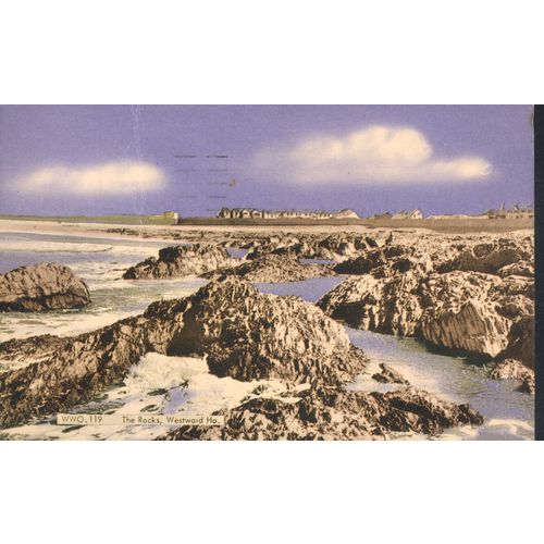 Vintage Frith's Postcard 1966 - The Rocks, Westward Ho! Devon