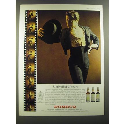 1964 Domecq Sherries Ad - Antonio Gades - Unrivalled masters