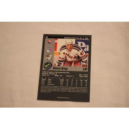 Steve King 1993 Classic Pro Hockey Prospects NO. 60