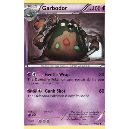 Pokemon Black & White Noble Victories 49/101 Garbodor