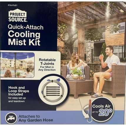 Mist Cooling System Outdoor Portable Garden Patio Mister KIT Water Spray