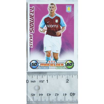 2008/09 Topps Match Attax Trading Card - Steve Sidwell, Aston Villa