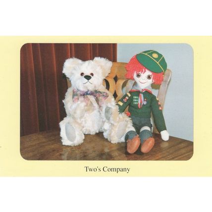Two's Company Boy Cub Scout Toy Doll Postcard