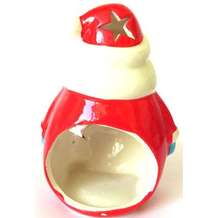 Santa Claus Tealight Holder Ceramic 13.5 CM